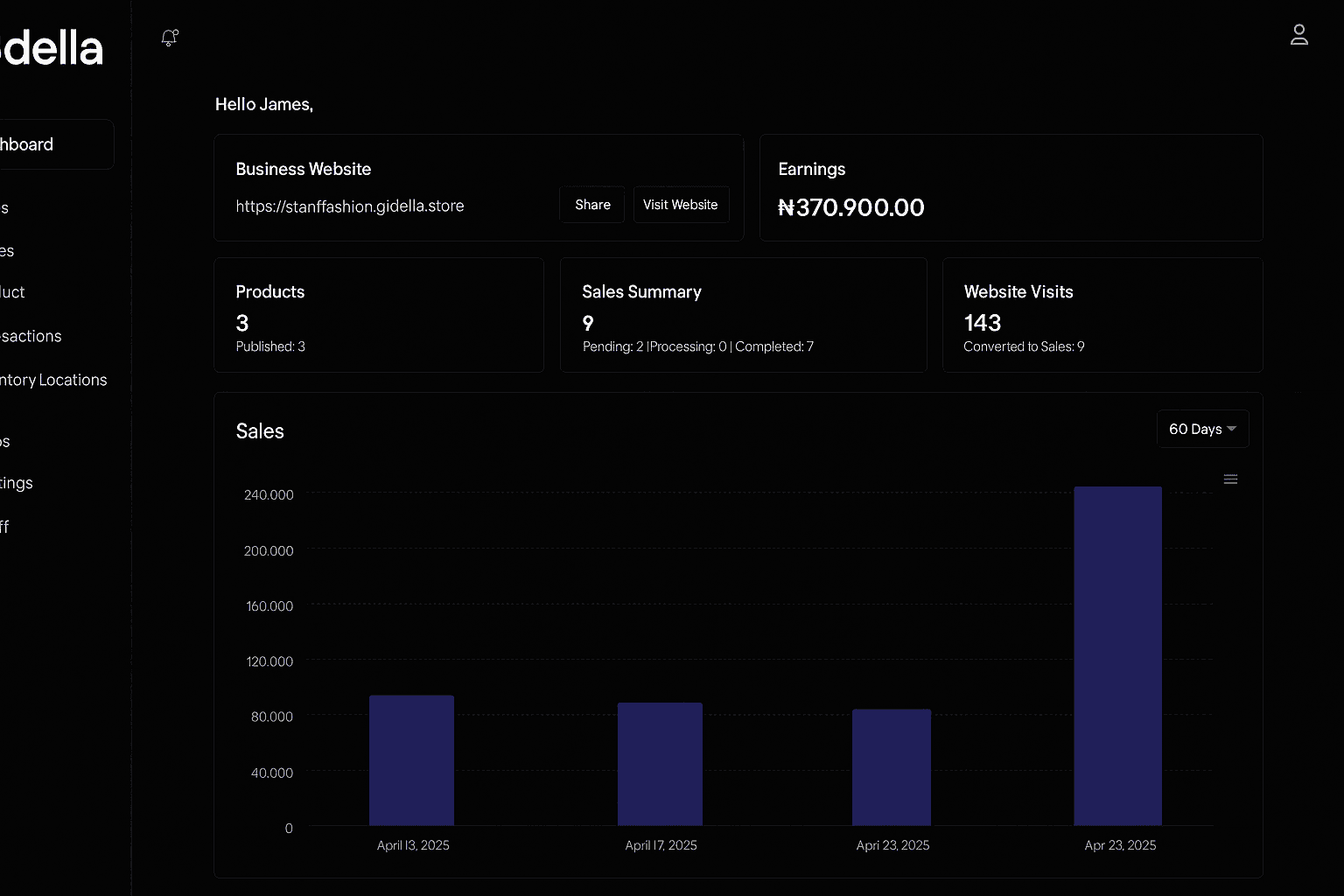 app screen